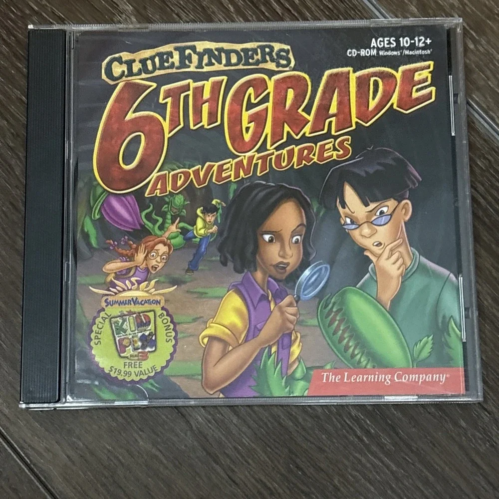 ClueFinders 6th Grade Adventures Empire Of The Plant People PC/Mac CD-ROM 2001